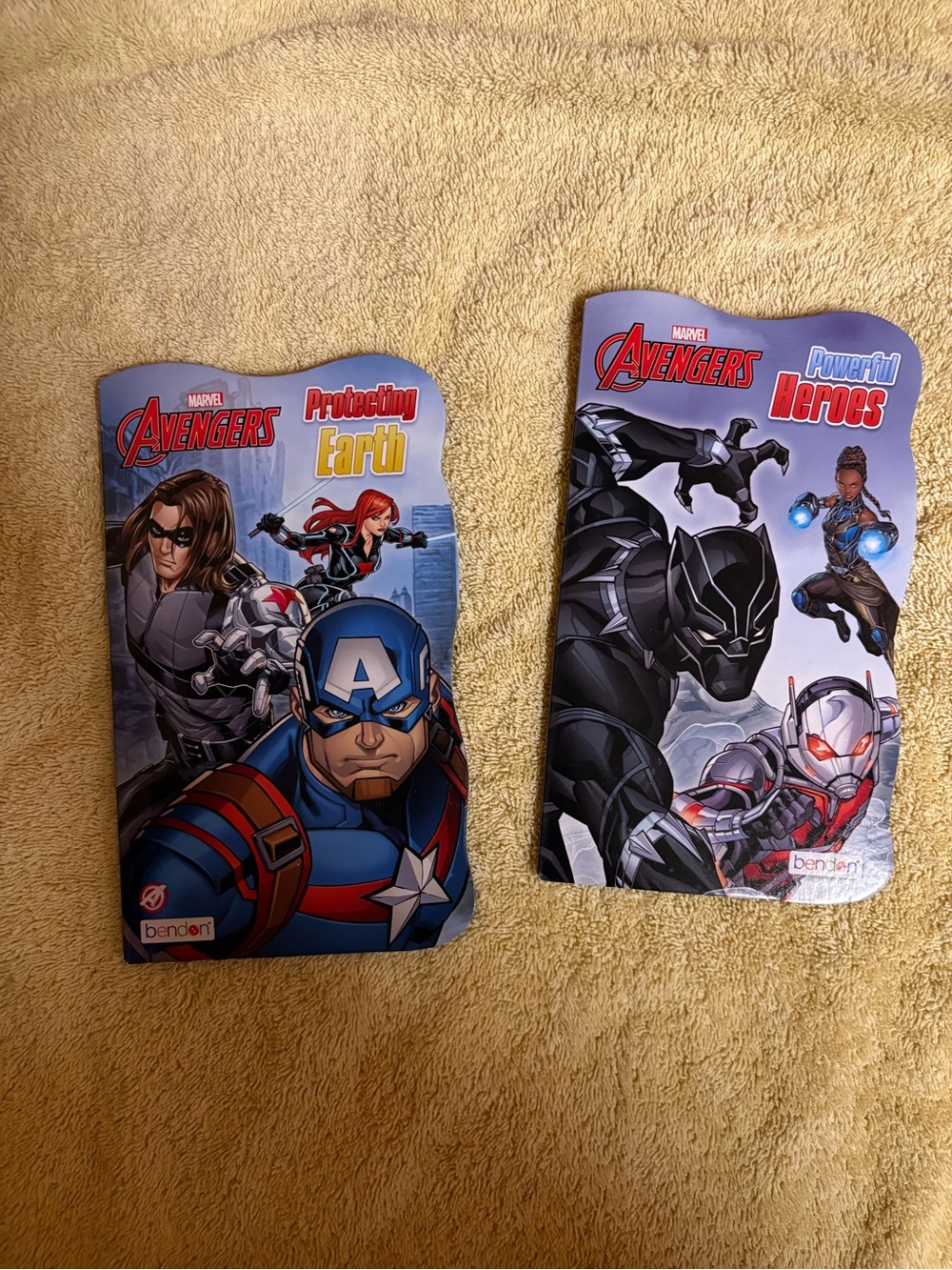 Marvel Avengers Bendon Board Book Set Protecting Earth & Powerful Heroes